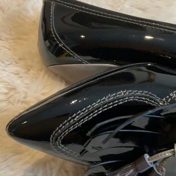 NWOT Ron White Blythe Kitten Heel Loafers SZ 39 Gloss Patent - Picture 8 of 14